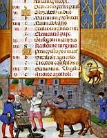 Boucher tuant un boeuf